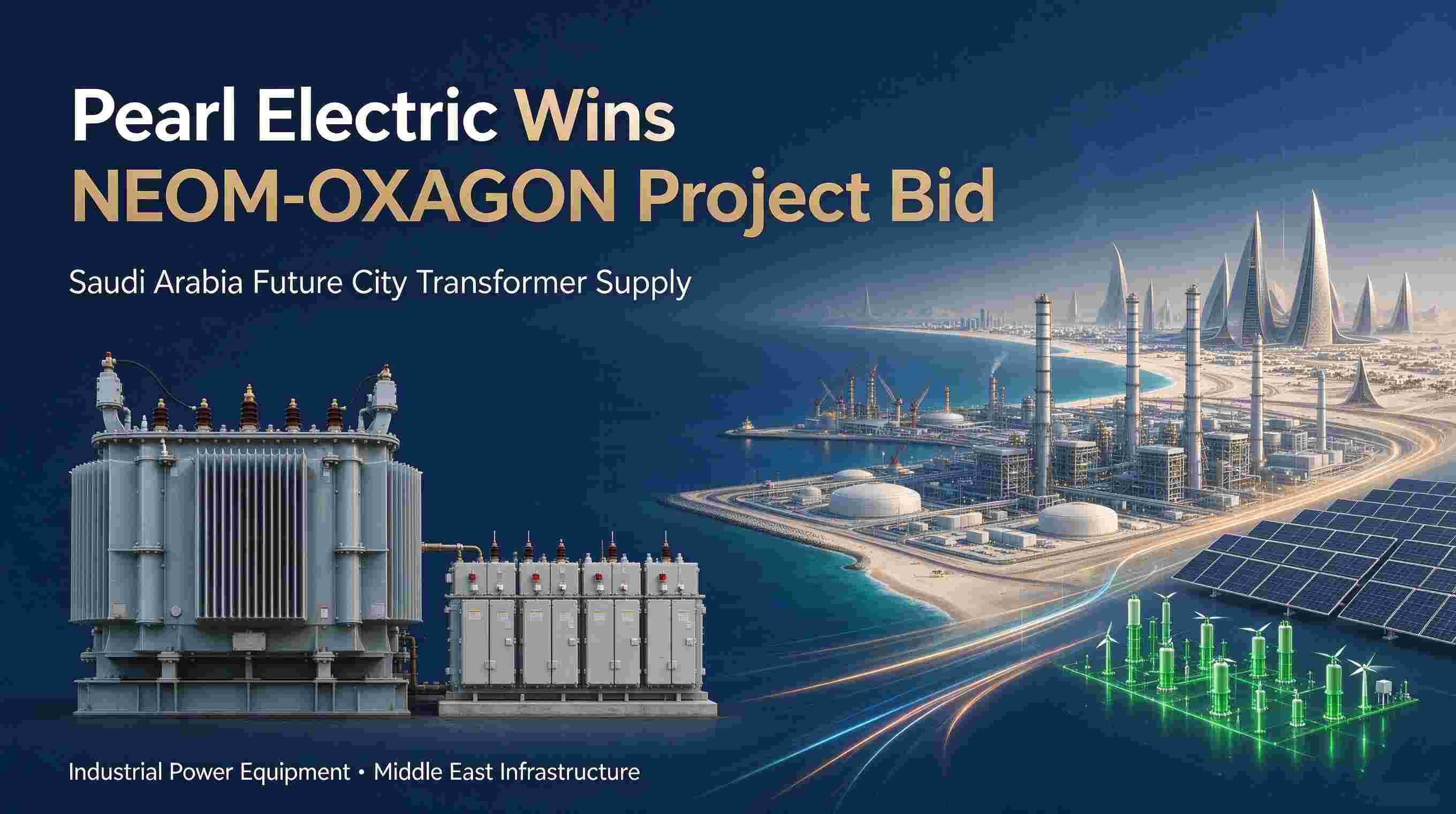 Pearl Electric Custom-Engineers Power Transformers for the NEOM-OXAGON Industrial Project Pearl Electric Custom-Engineers Power Transformers for the NEOM-OXAGON Industrial Project