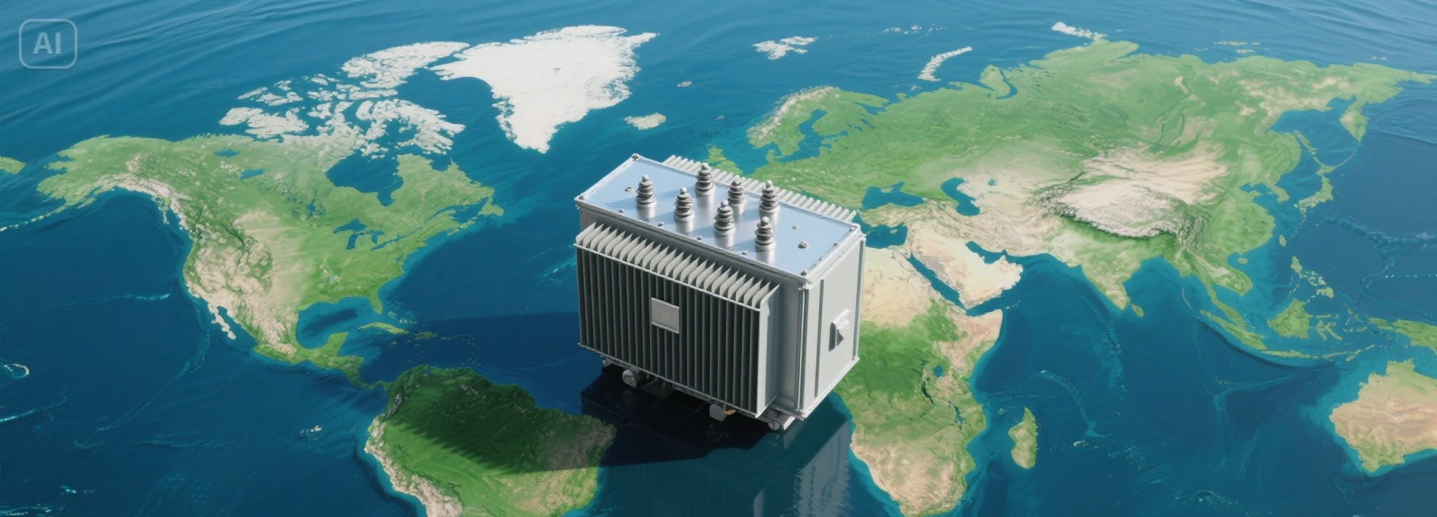 transformer and world map