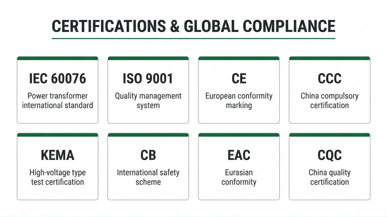 oil-immersed transformer certification