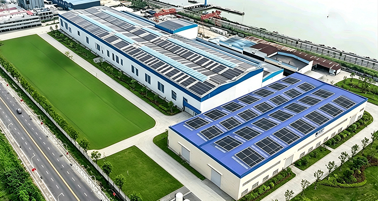 Aerial view of the Pearl Electric transformer factory