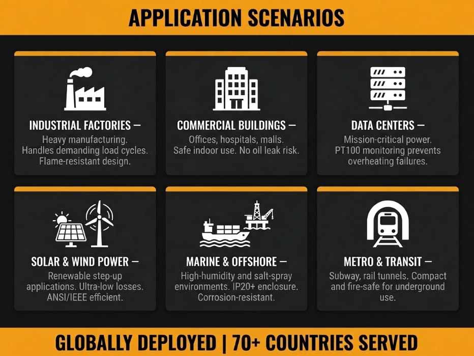 Applications of Dry-Type Transformers